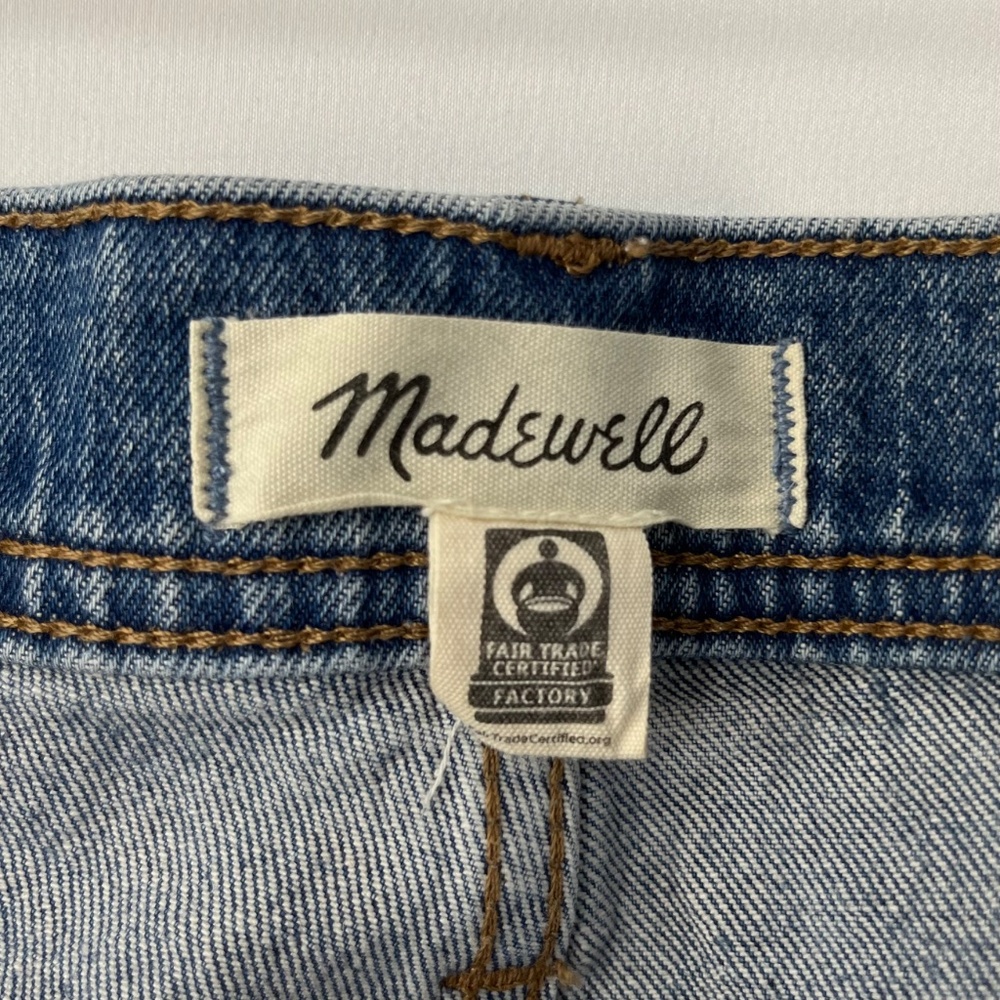 Women's Madewell 11 Inch High Rise Flare Denim Jeans - Mid-wash - Picture 8 of 9